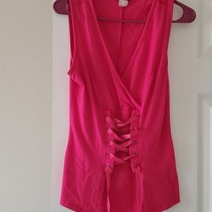 Hot pink top